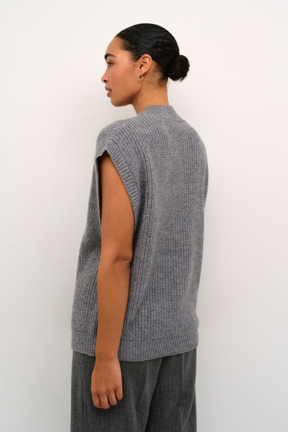 Kaffe KAnellia Knit Cardigan Grey melange