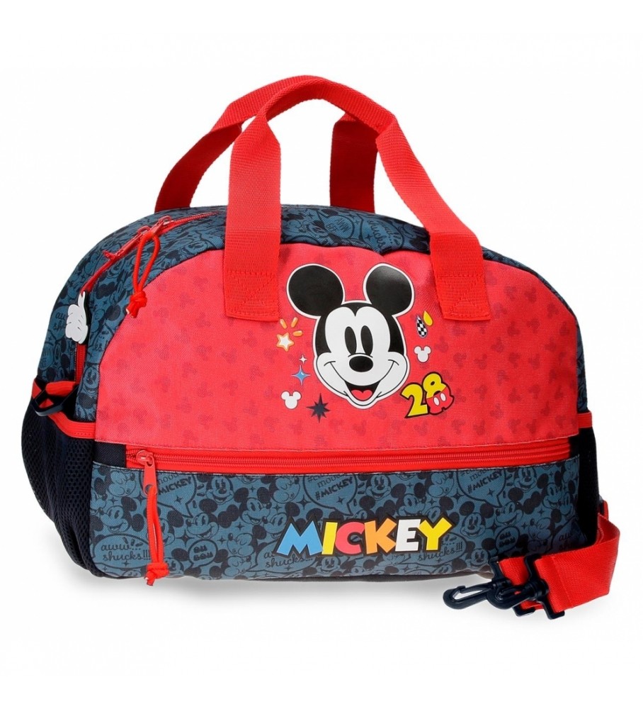 Mala de viagem Joumma Bags Mickey Get Moving 40cm Vermelha, Azul - 40x25x18cm -