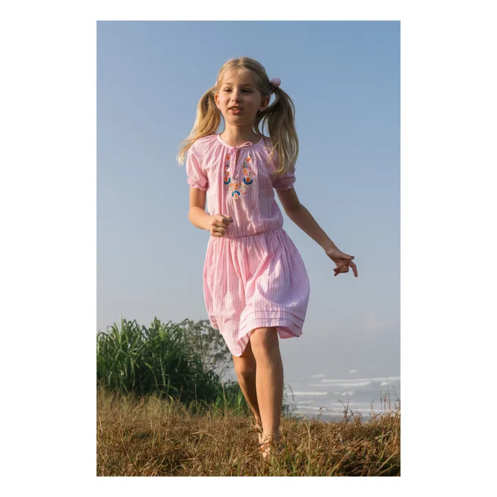Kidsagogo Robe Grenada Rayée | Rose