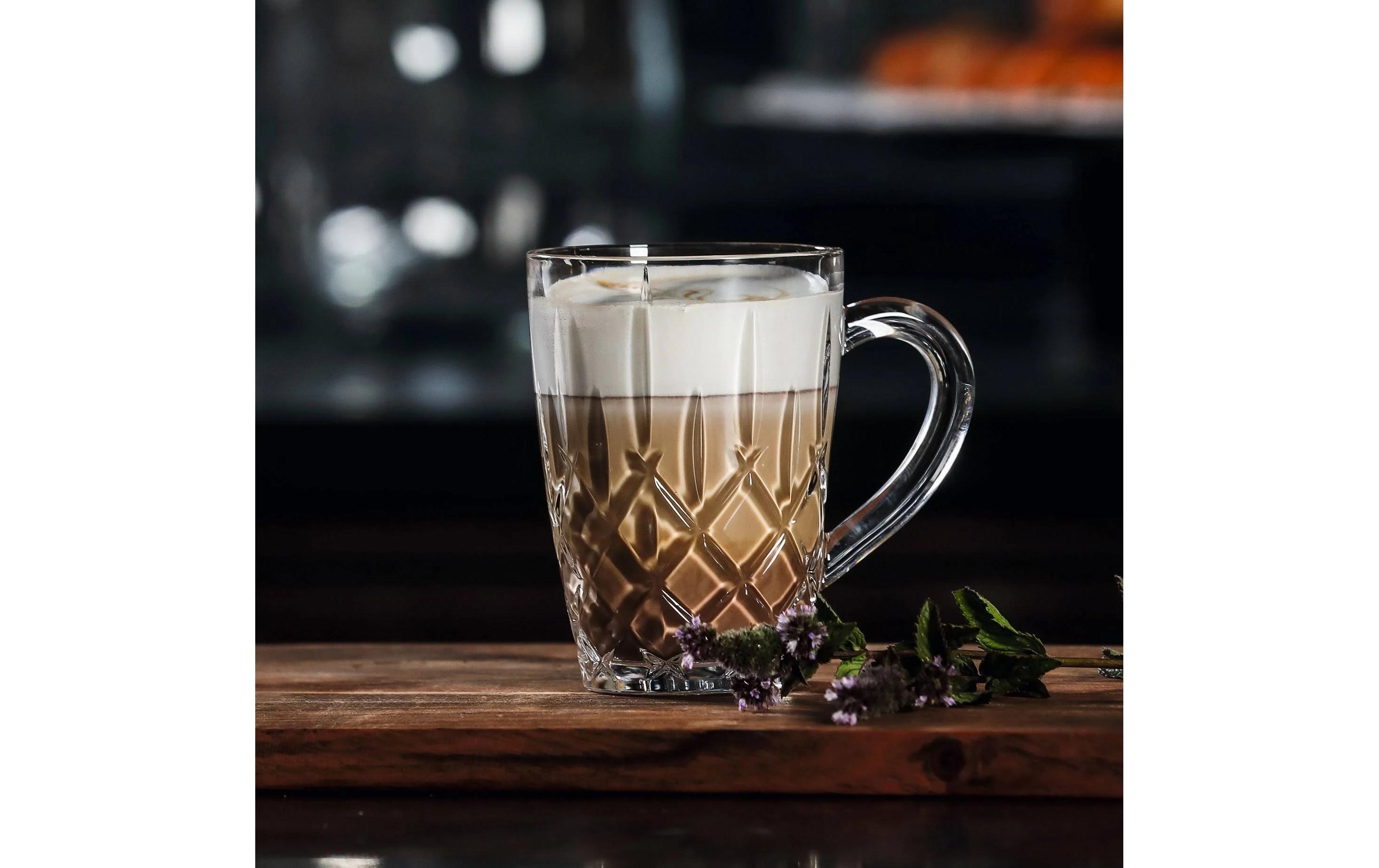 Kaffeetasse Noblesse Barista, 2 StückSet aus zwei transparenten Kaffeetassen aus Kristallglas