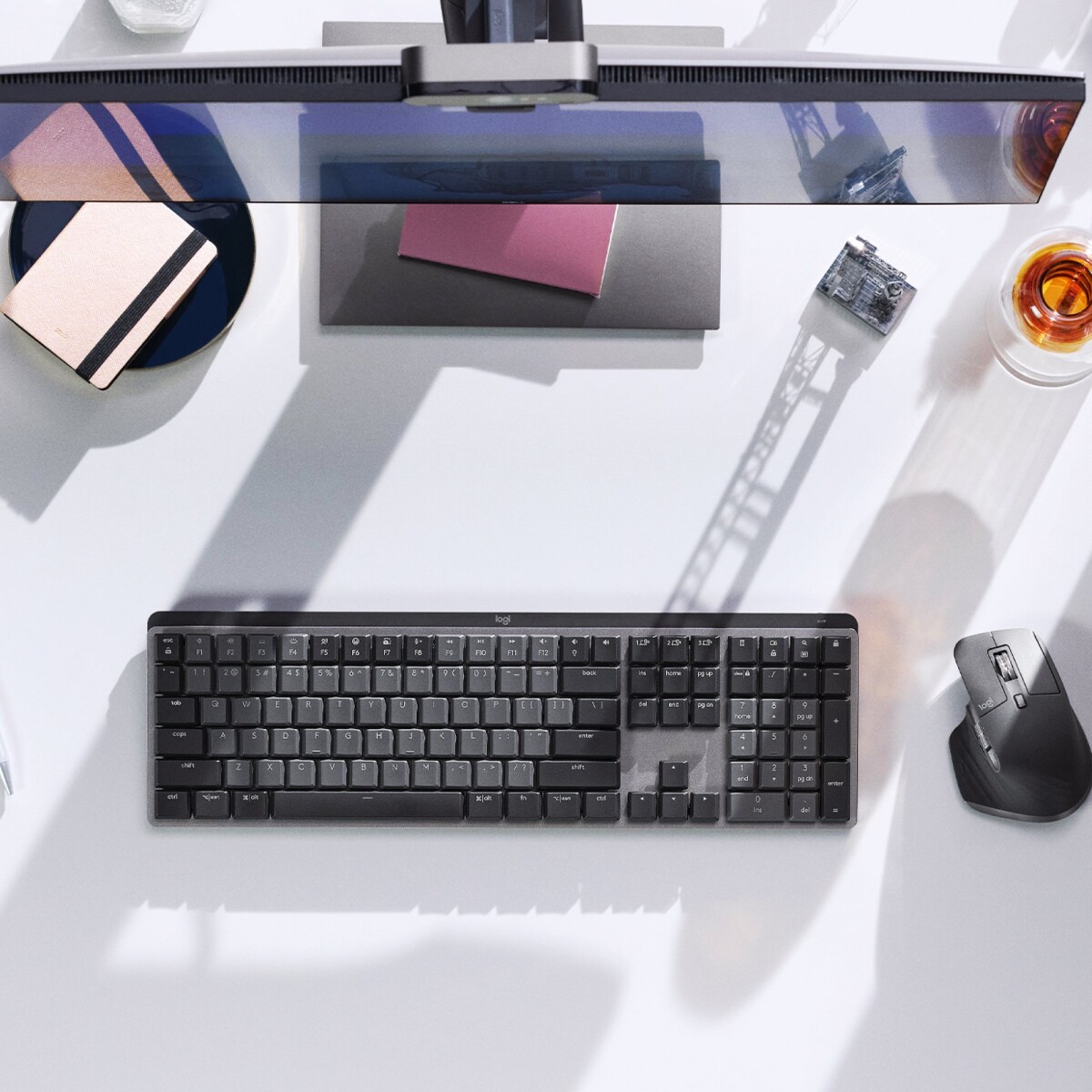 Logitech - Mx Mechanical Mini Trådløs Tastatur - Nordisk - Sort