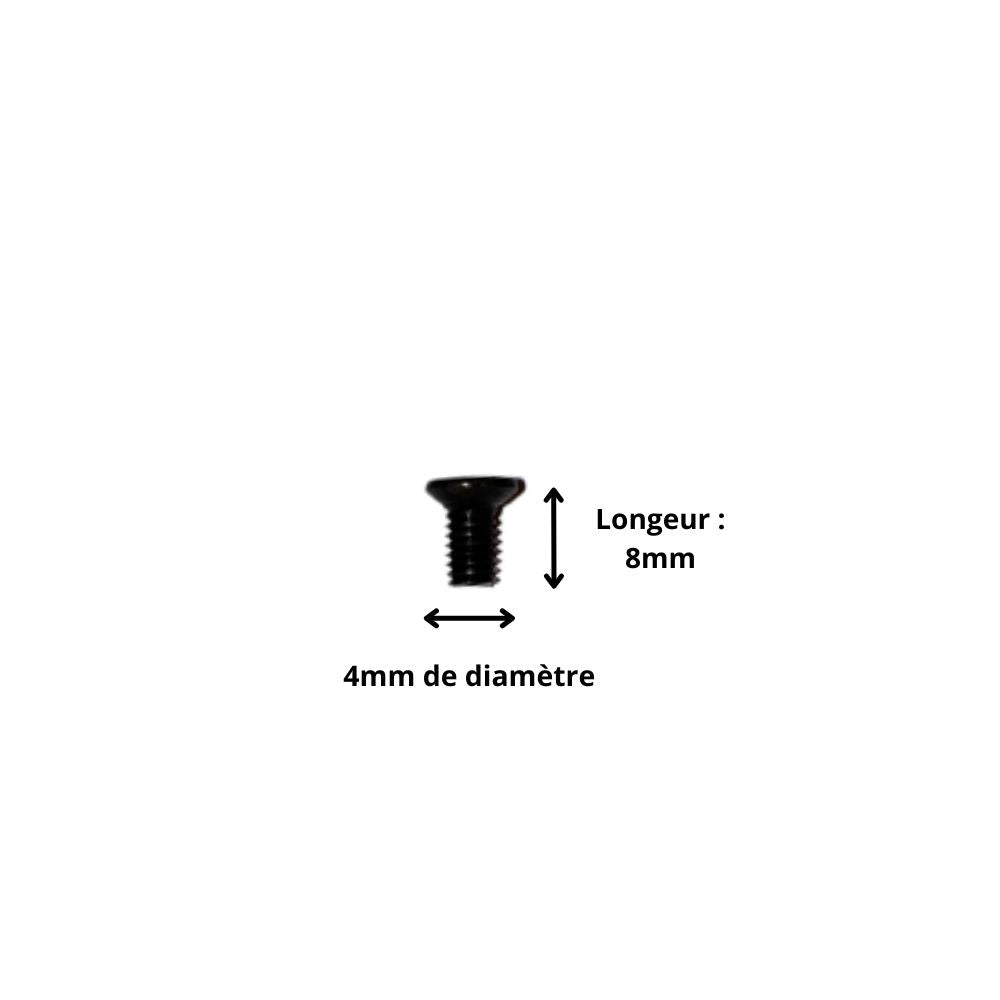 Vis M4x8 à Tête Fraisée et Empreinte Cruciforme (Pack de 10)