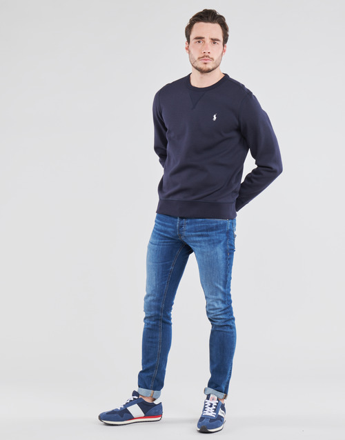 Polo Ralph Lauren - SWEATSHIRT COL ROND EN JOGGING DOUBLE KNIT TECH LOGO PONY PLAYER Marino