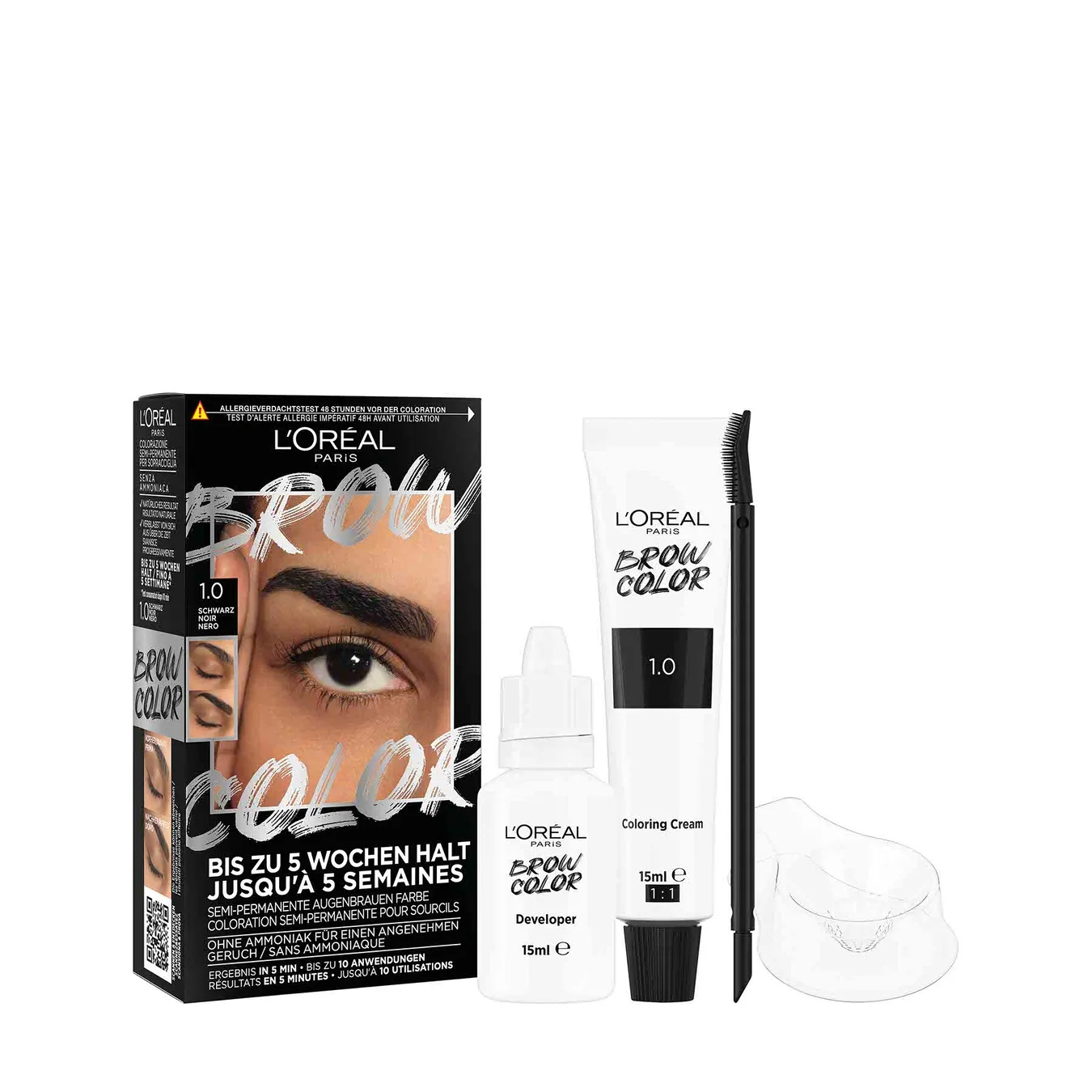 L'ORÉAL PARIS Brow Color Augenbrauenfarbe1.0 Schwarz