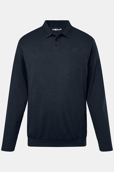 Men+ Poloshirt, Bauchfit, Basic, Piqué, Langarm, bis 8 XL
