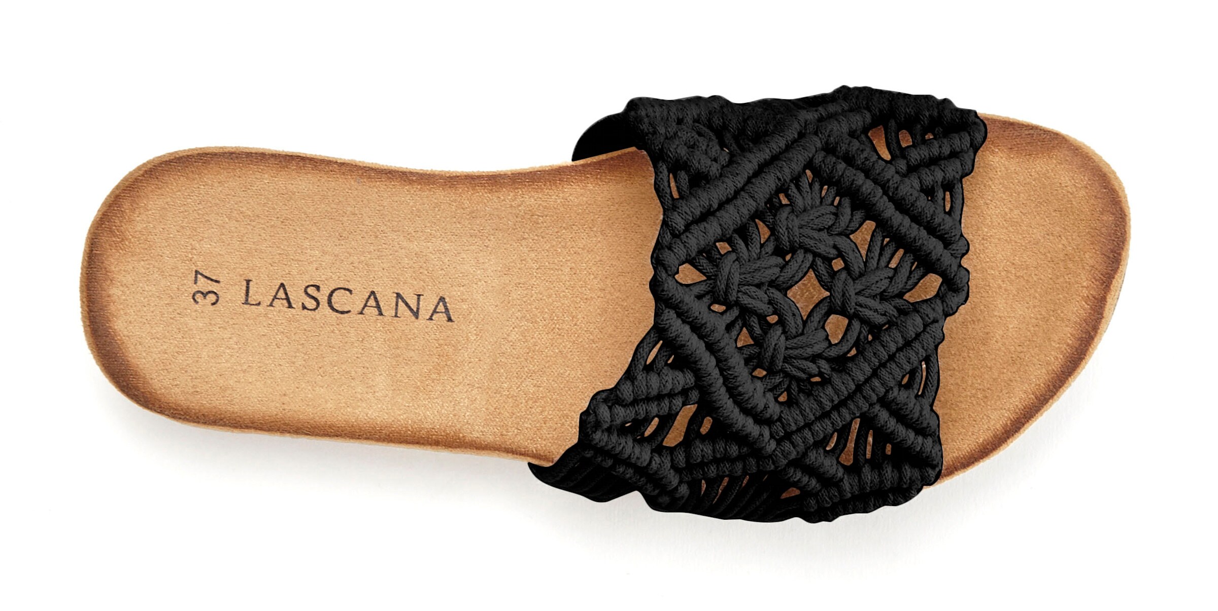 LASCANA Pantolette in schwarz