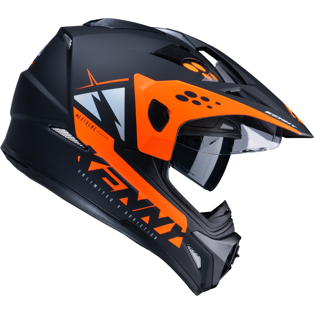 Kenny - Casque Extreme Graphic - 2024 Noir Mat / Orange Mat