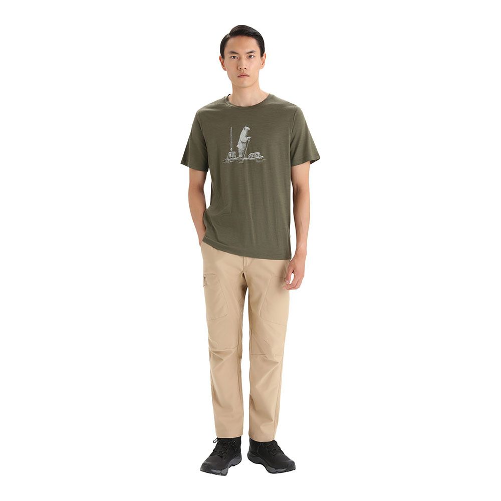 Icebreaker TECH LITE II - Tee-shirt Homme loden