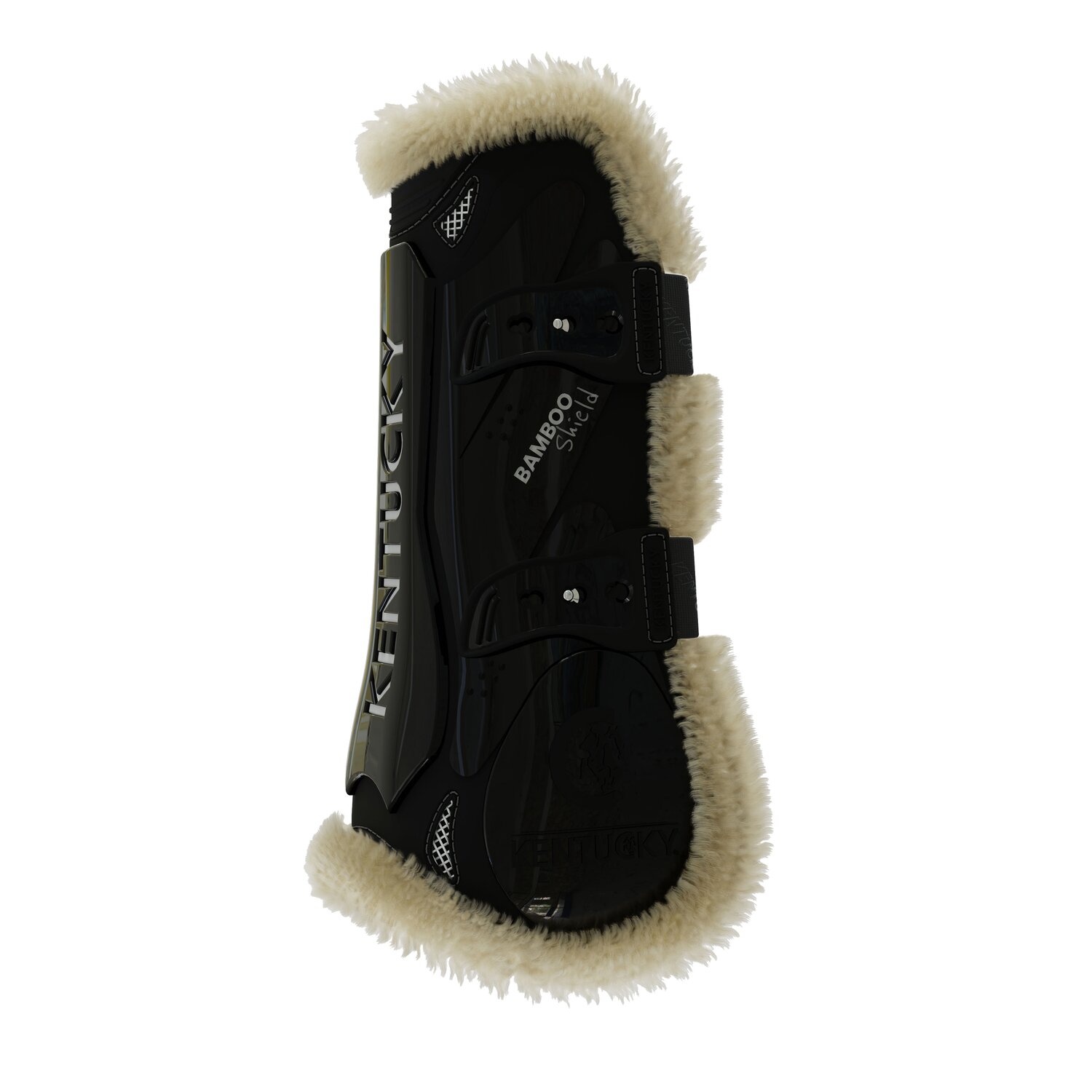 KENTUCKY Springgamaschen Vegan Sheepskin Bamboo Shield, für Vorderbeine - black