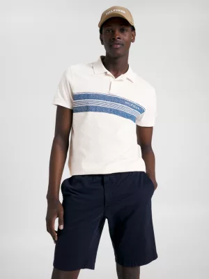 Polo Stripe Slub Jersey Regular Fit