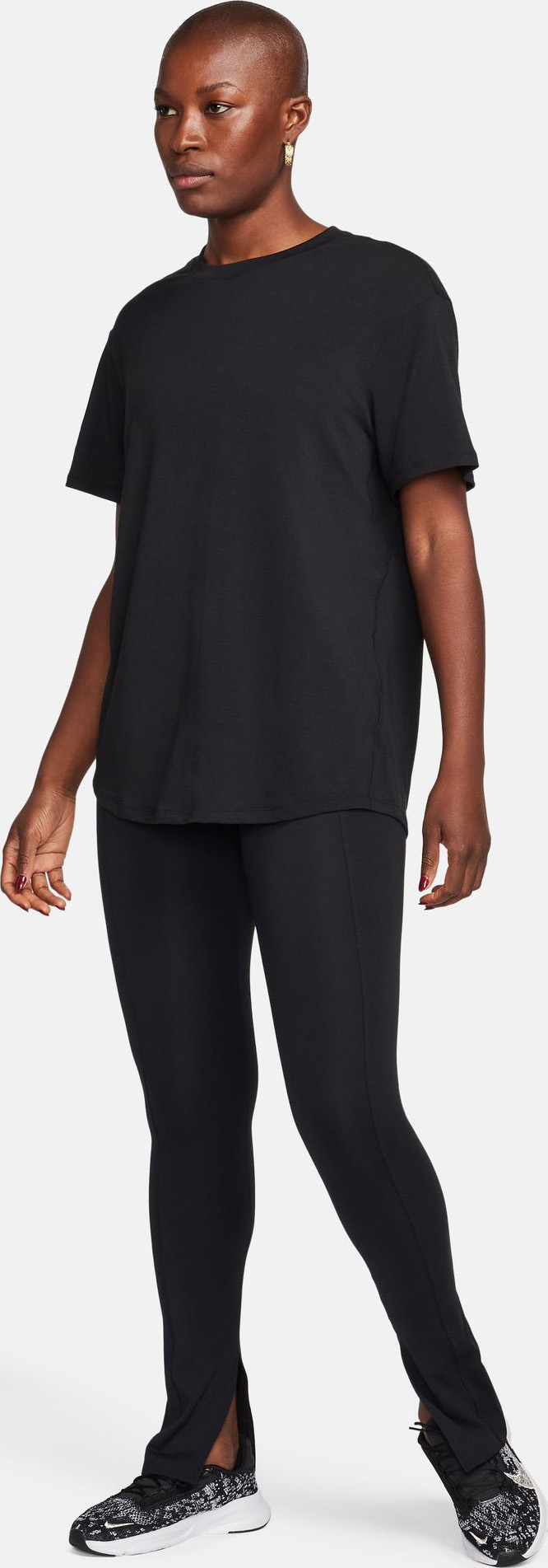 One Relaxed Dri-FIT SS Top Dame 010/Black/Black