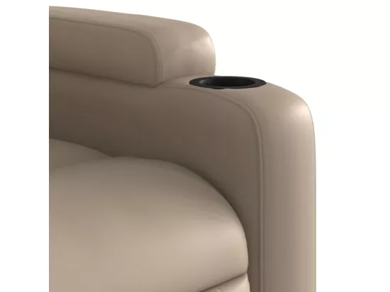 Fauteuil massant inclinable Cappuccino Similicuir