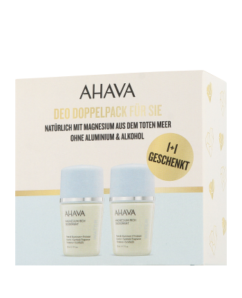 AHAVA Deadsea Water Set mit 2x Magnesium Rich Deodorant 50ml-50ml