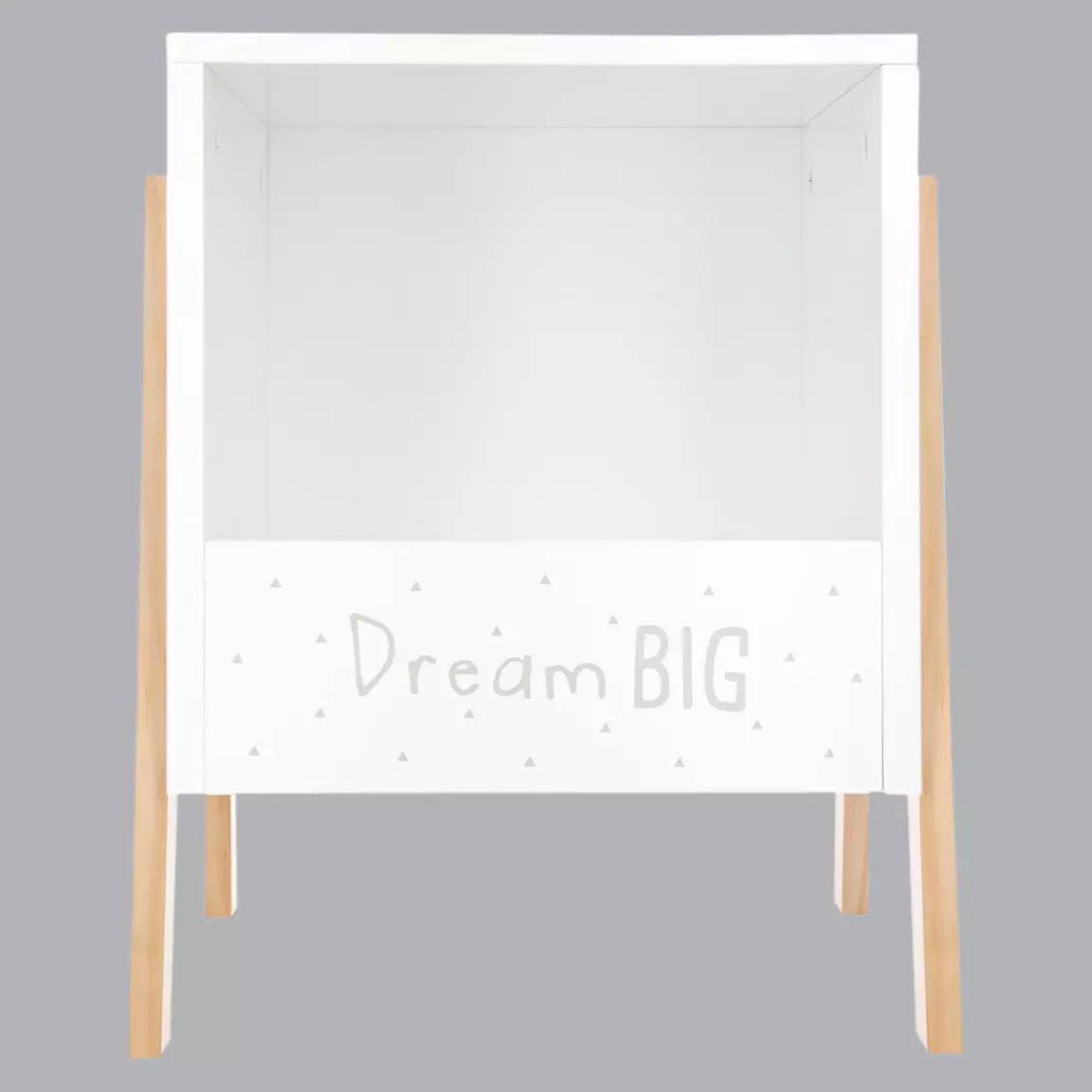Rangement enfant casier bois (H40 cm) Ecriture Blanc