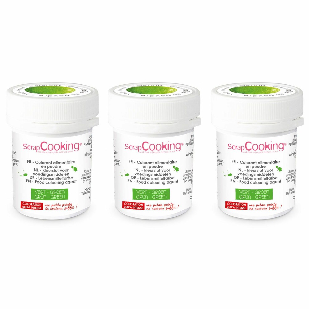 Colorant alimentaire en poudre 15 g - vert