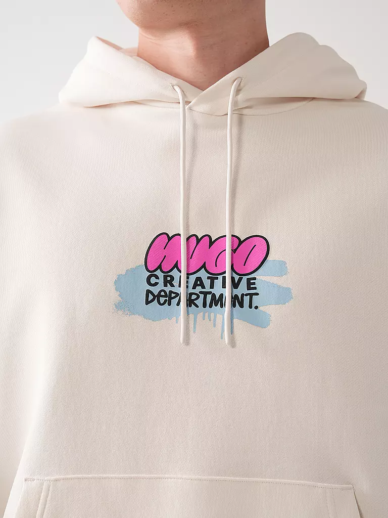 HUGO Kapuzensweater - Hoodie NUGOBINO weiss