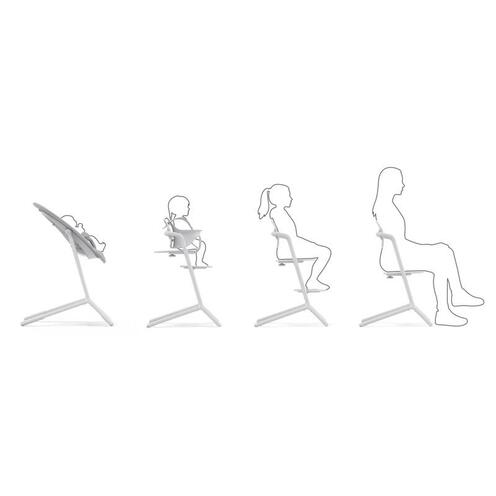 Chaise haute LEMO 4en1 SET ALL WHITE - CYBEX
