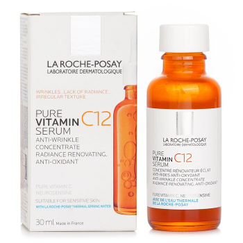 La Roche Posay Pure Vitamin C12 Serum Anti Wrinkle Concentrate, Radiance Renovating, Anti-oxidant