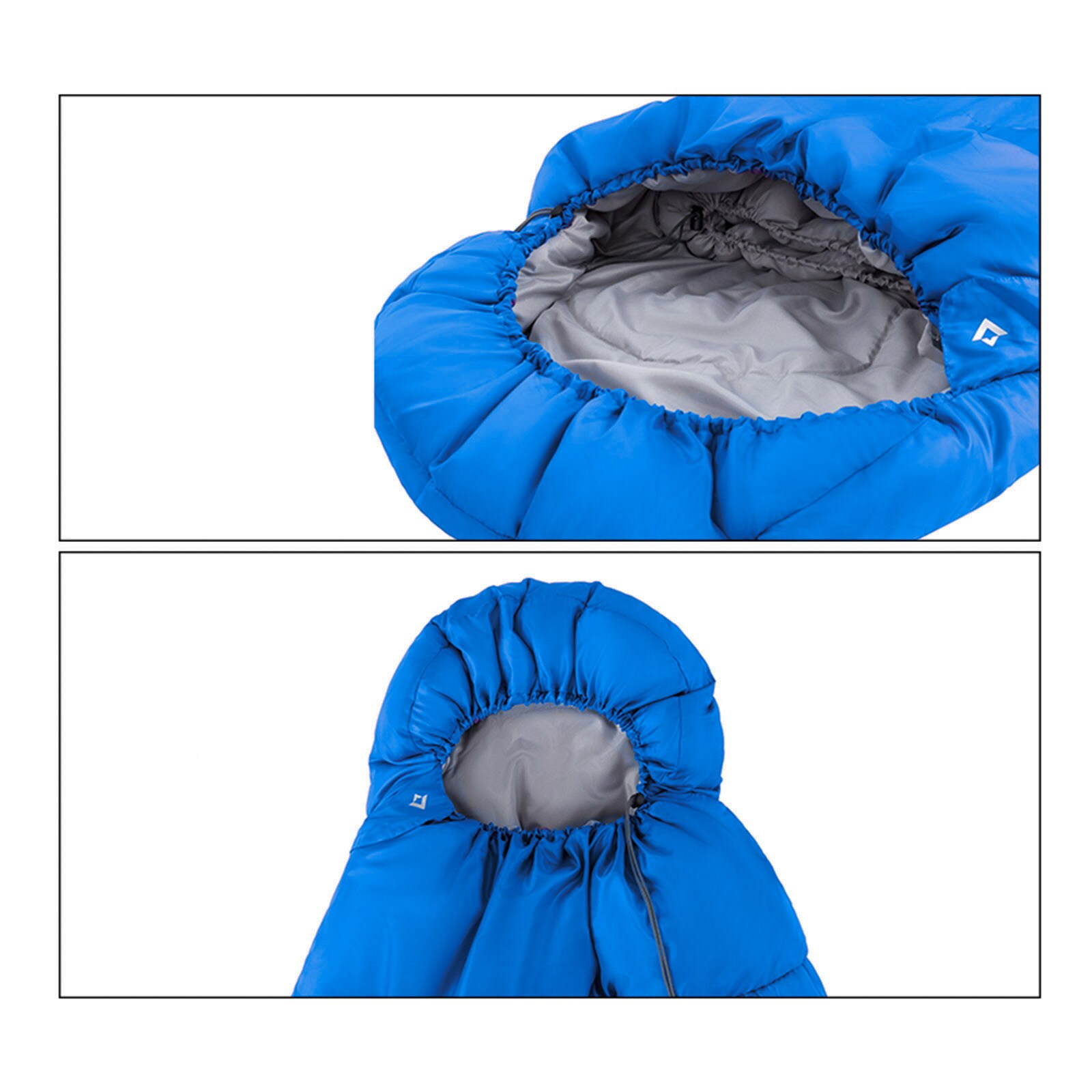 KINGCAMP Decken Schlafsack Oasis 250 Sommer Camping Outdoor 2,2m Lang&Breit -3°C Variante: Royal Blue - Zipper L