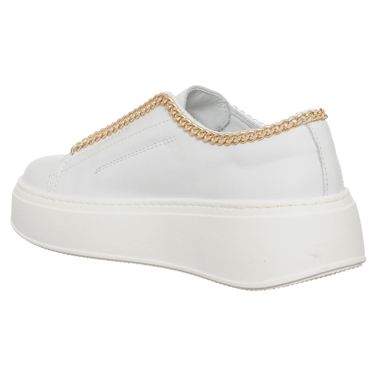 Loretta Pettinari Sneakers en Cuir Marion blanches