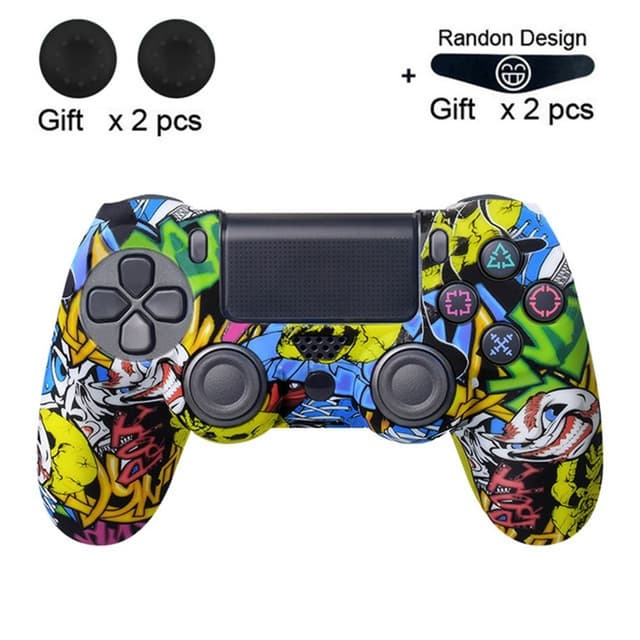 Etui til Sony PlayStation 4 Pro Slim PS4 Anti-Slip Silikone Skin Cover