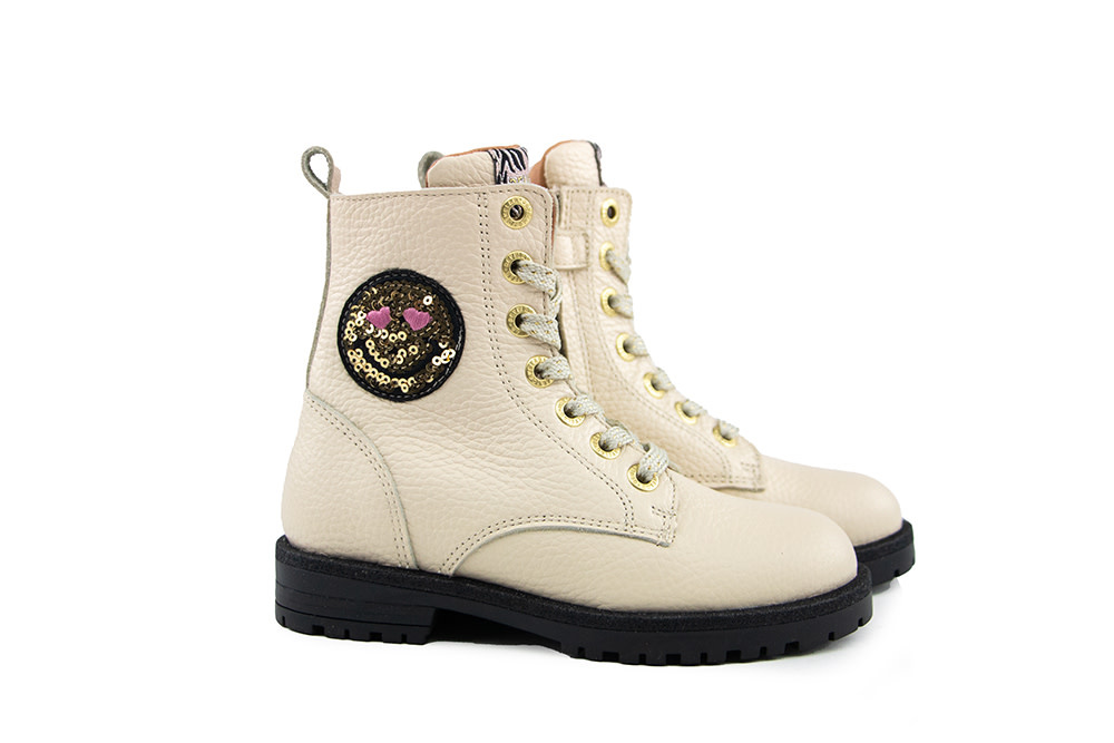 Develab Veterboot Beige Nappa Smiley