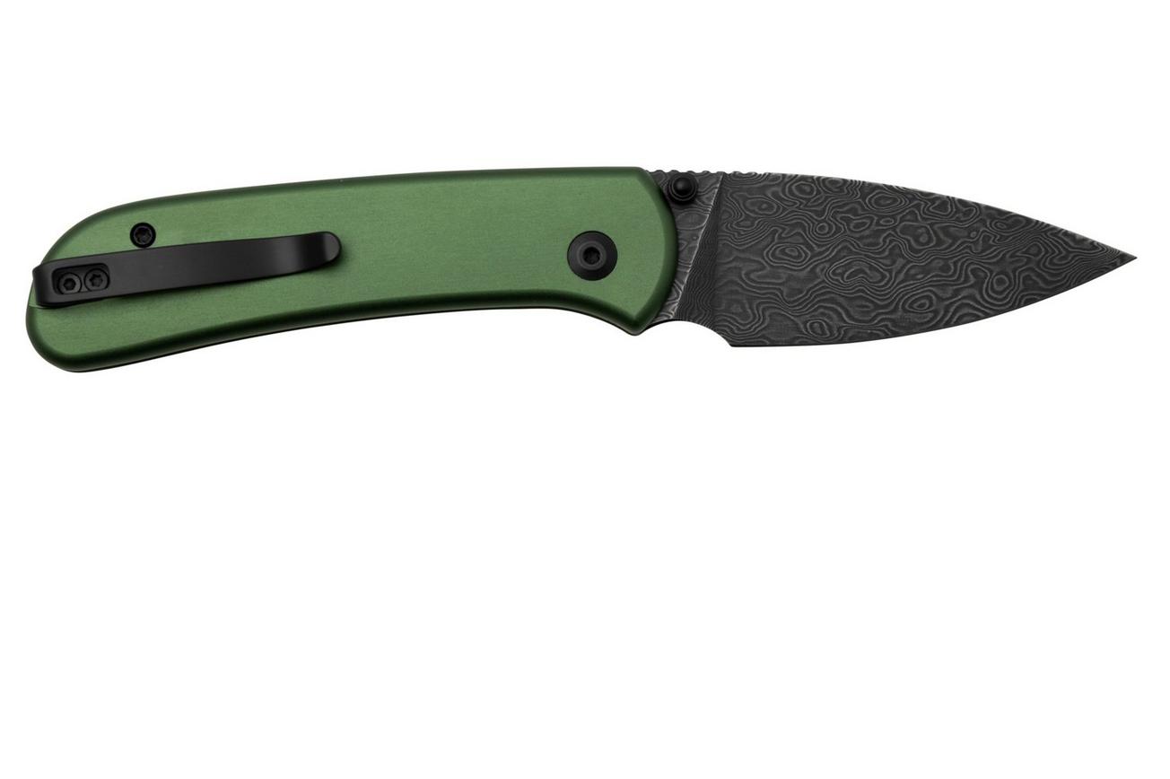 Civivi Qubit C22030E-DS1 Damascus Green Aluminium, zakmes