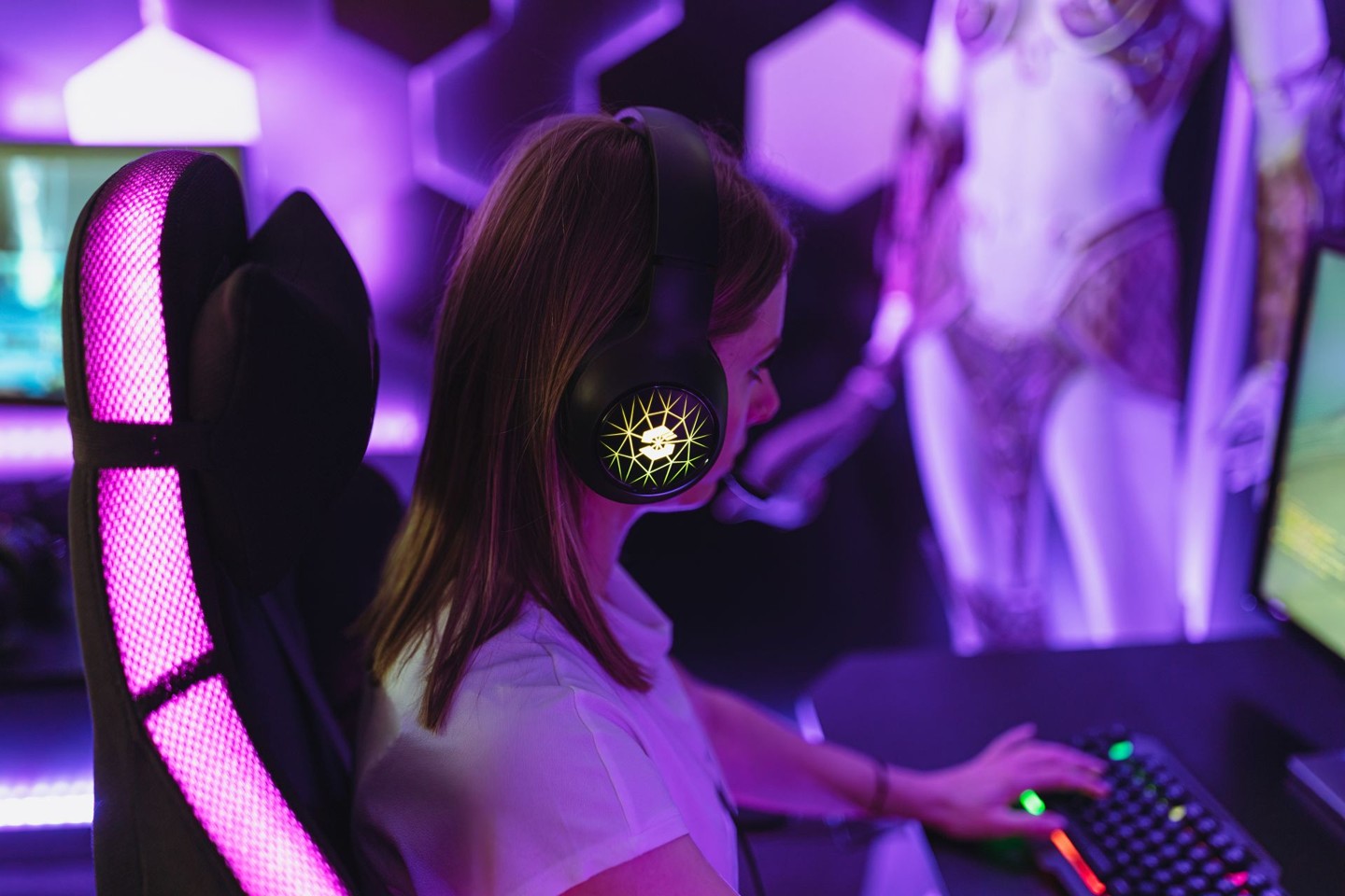 Speedlink - VIRTAS Illuminated 7.1 Gaming Headset, sort
