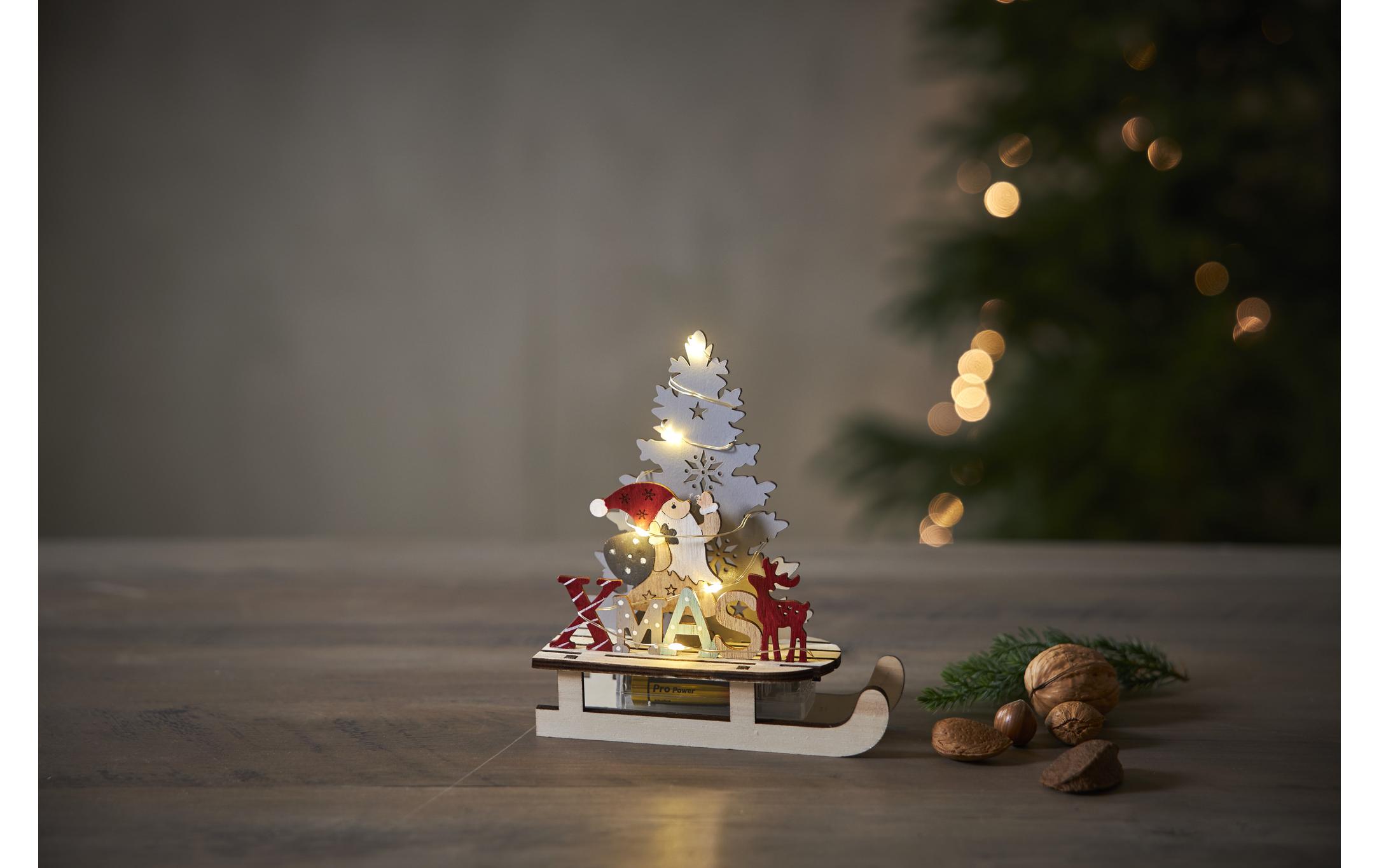 Tischdeko Reinbek, 16 cmLED Tischdekoration Santa Claus