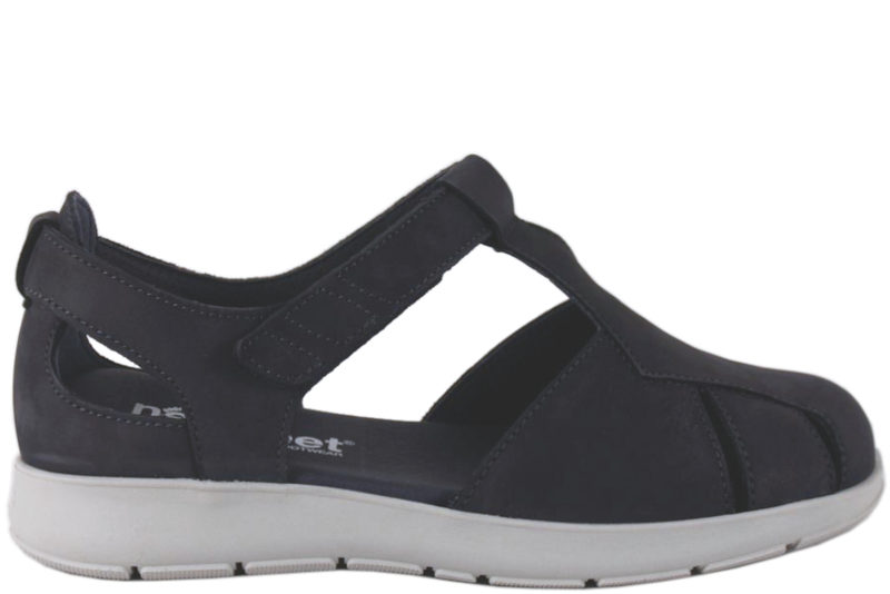 NEW FEET MØRKEBLÅ SANDAL I NUBUCK