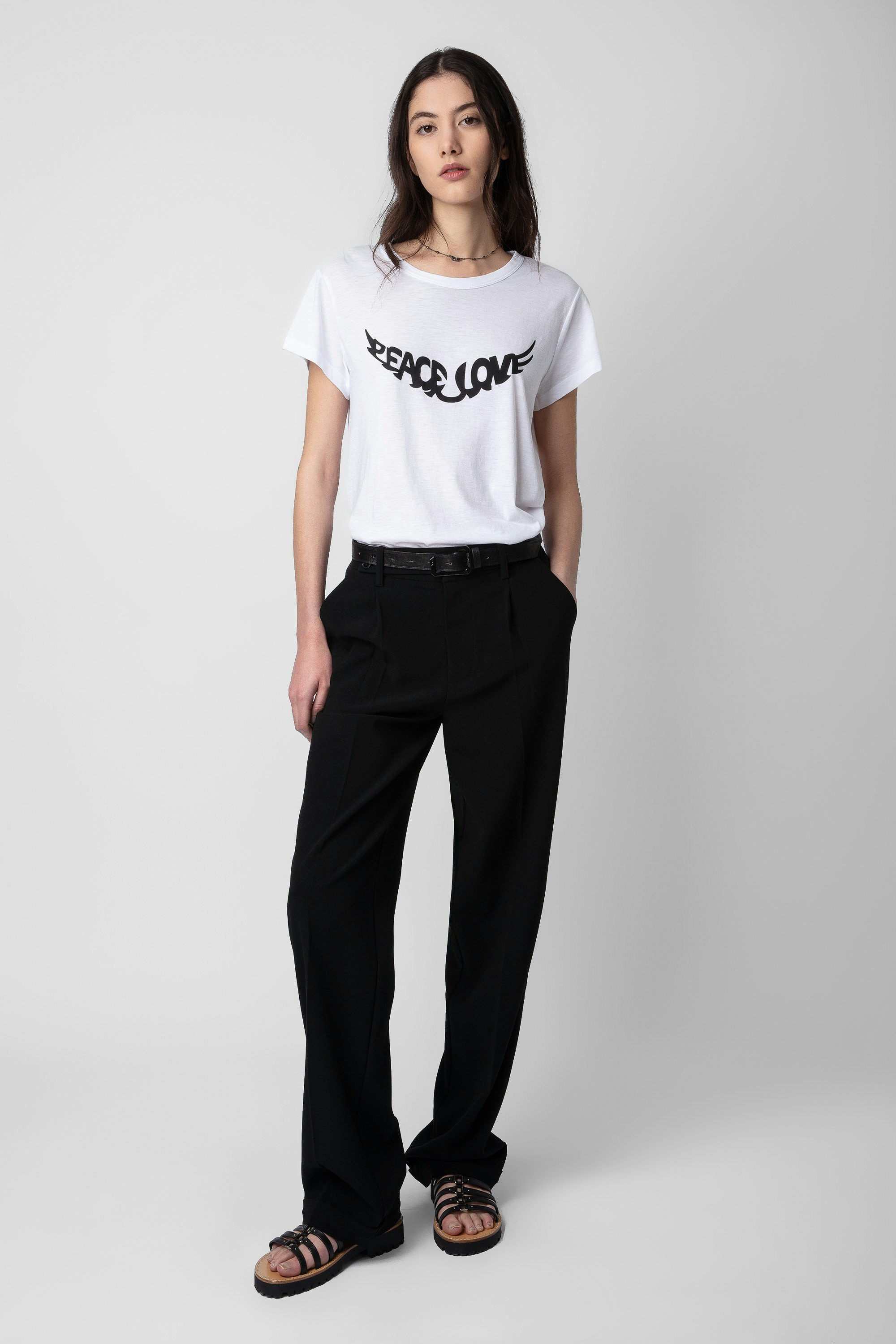 T-shirt Woop Peace & Love Wings