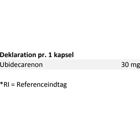 Q10 kosttilskud kapsler 30 mg