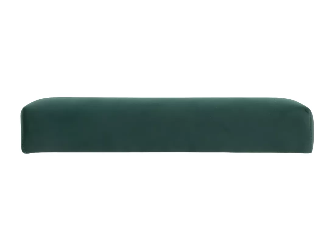 2 en 1 Pouf pliant et coffre de rangement Velours Vert cèdre 38 x 38 cm