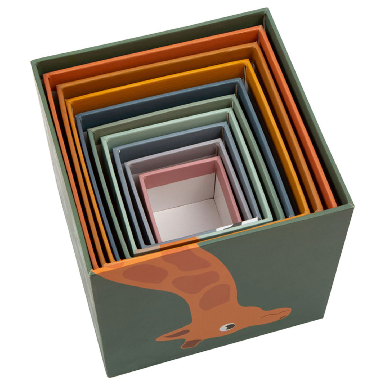 Small Foot-Stapelblokken Safari Karton, 10dlg.