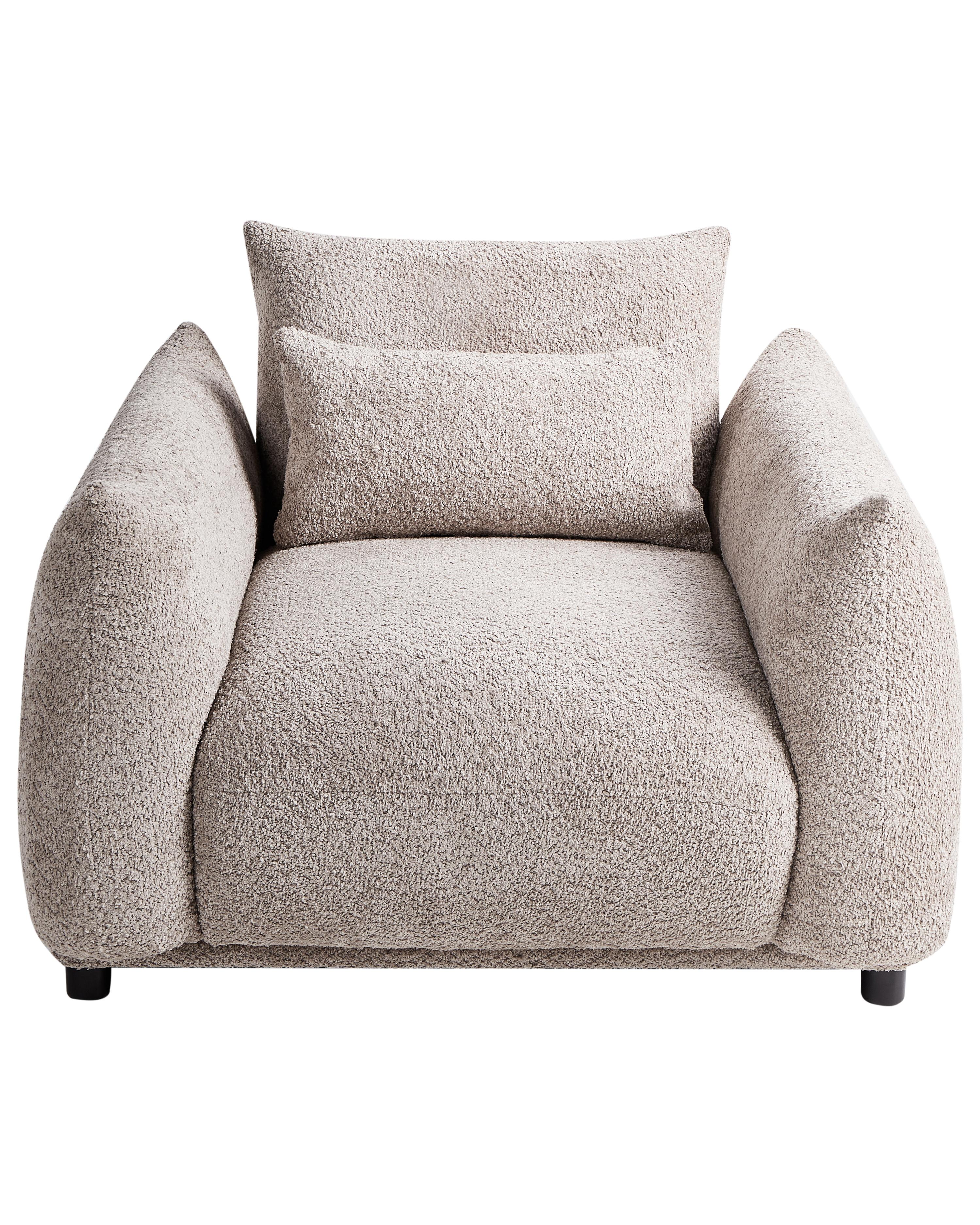 Fauteuil JAMSA Bouclé Taupe