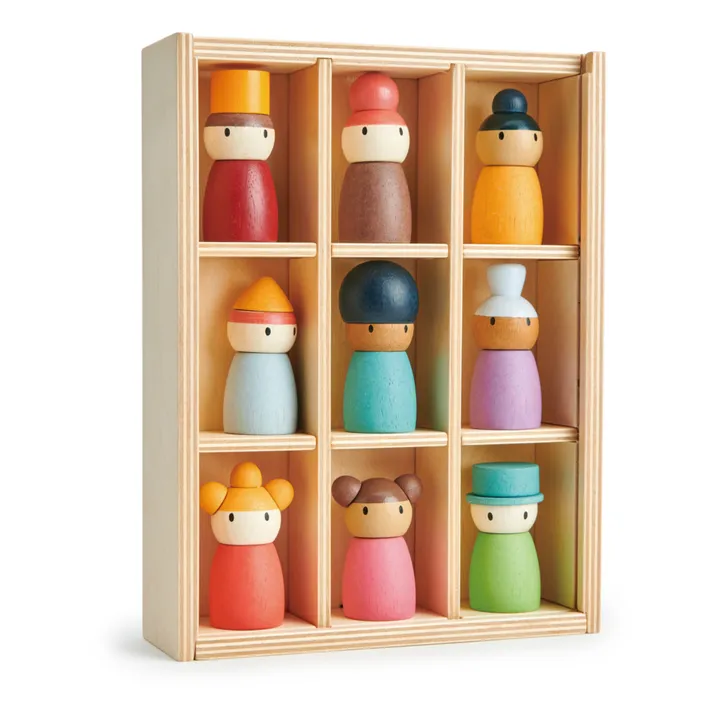Tender Leaf Toys Hôtel Happy Folk et ses personnages en bois