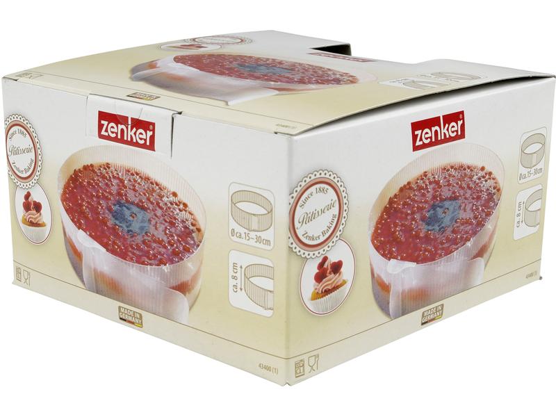Zenker Backrahmen Weiss, Rund Tortenring