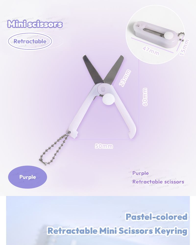 NEJA - Intrekbare mini-schaar sleutelhanger