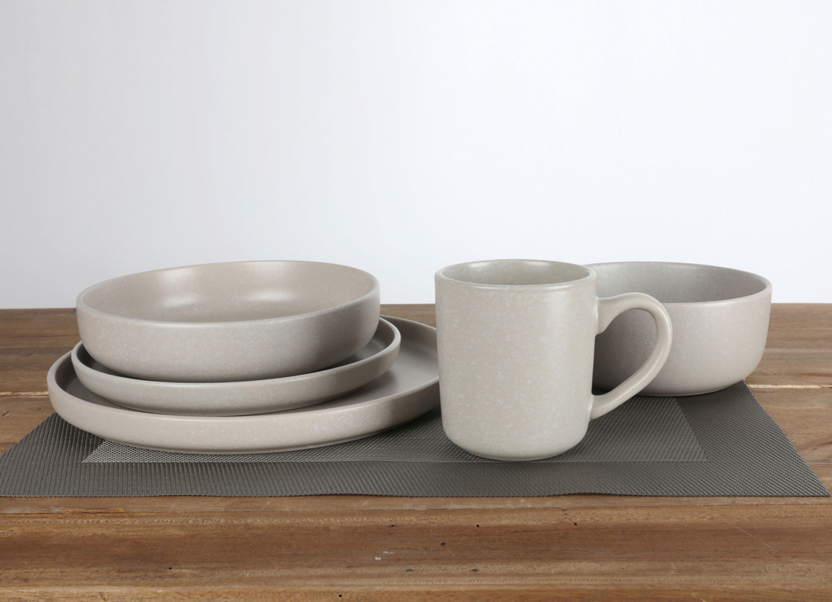 Nature Keramik-Schale 15cm 4er-Set Beige