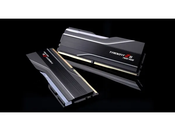G.Skill Trident Z5 Neo RGB - DDR5 - sæt - 32 GB: 2 x 16 GB - DIMM 288-PIN - 6000 MT/s / PC5-48000 - CL30 - 1.35 V - ikke bufferet - ikke-ECC - mat sort
