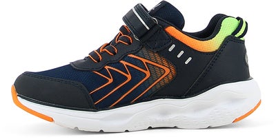 Leaf Varberg Blinkende Sneakers, Navy/Lime