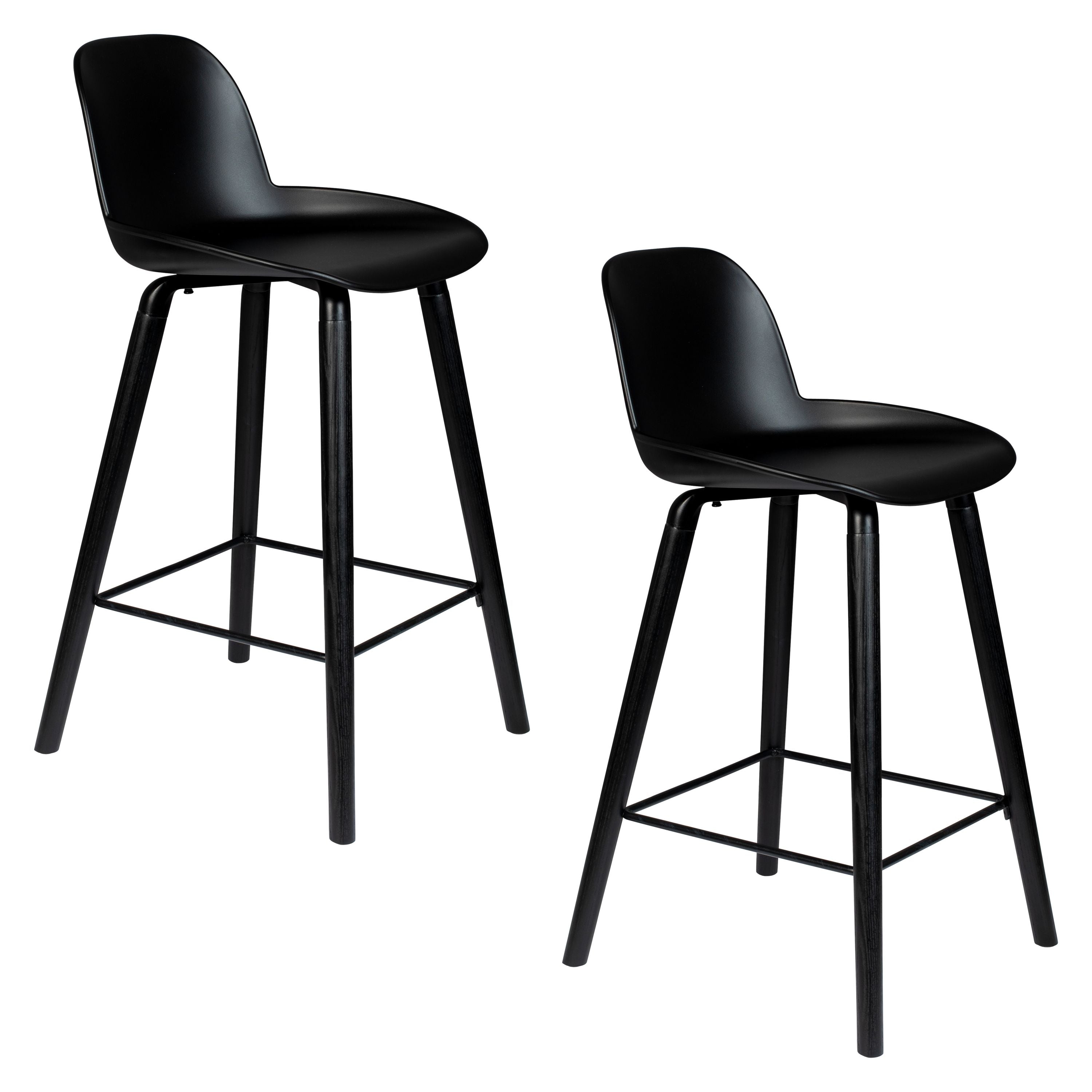 Zuiver Albert Kuip Barkrukken 65 cm Zwart - Set van 2