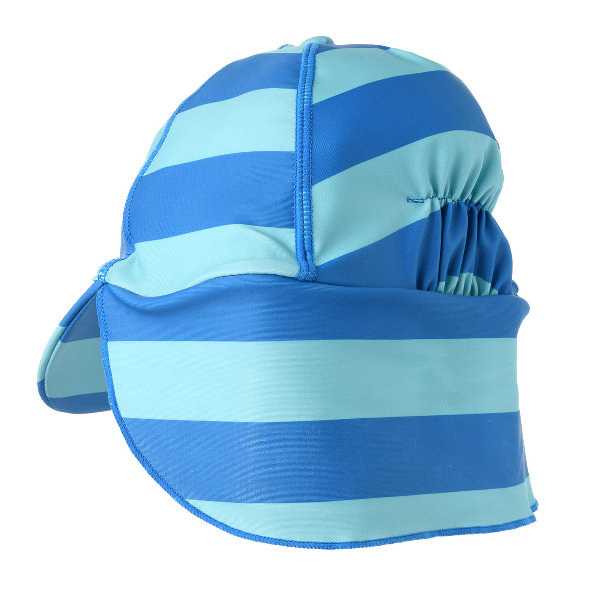 Famy Jungen UV-Badekappe mit Streifen UPF60 blau / hellblau