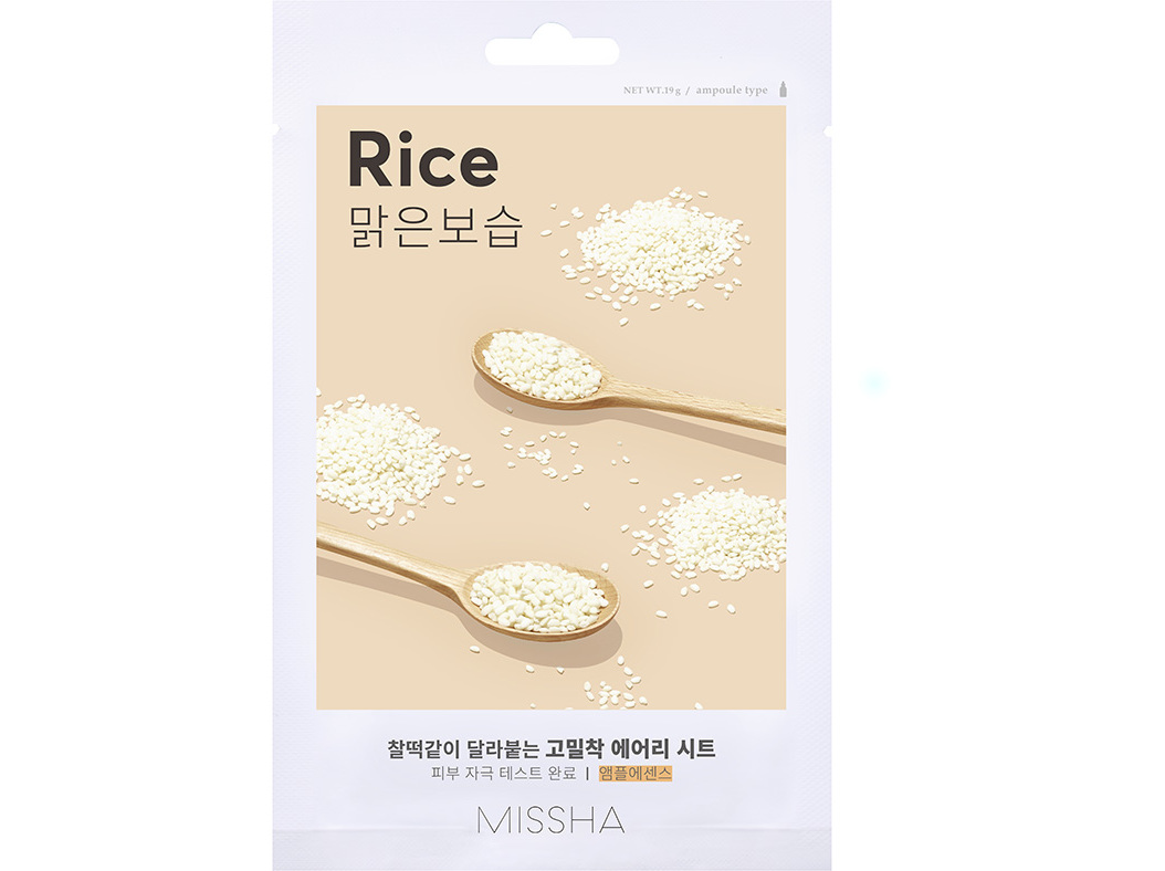 MÃSCARA FACIAL TECIDO MISSHA ARROZ 1UN