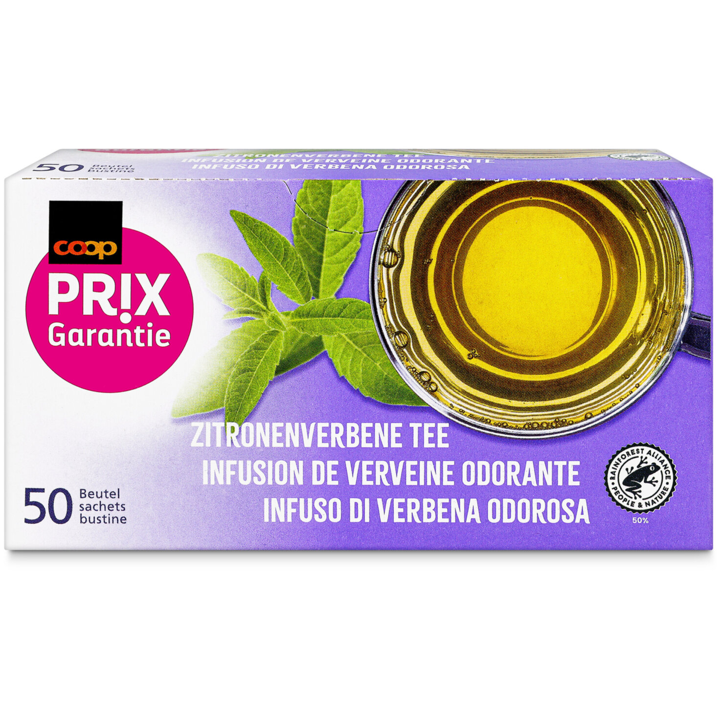 Prix Garantie Verbena Tee 50 Beutel