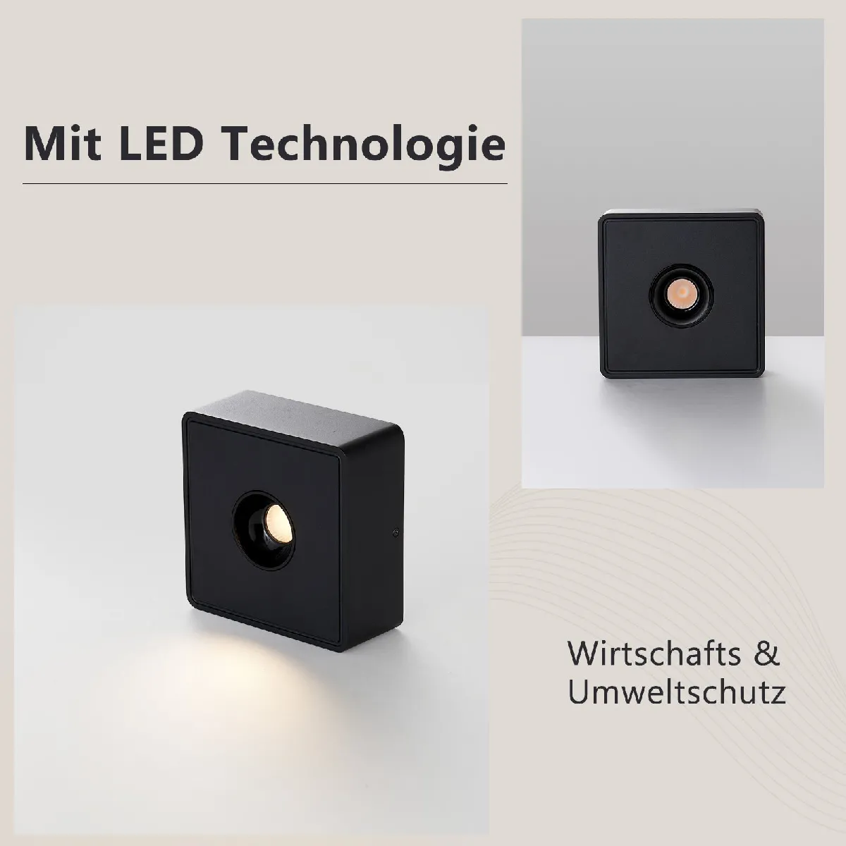 ZMH Lampe Pendant LED Blanc