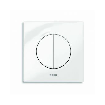 Wisa XS bedieningsplaat Maro DF 16x16cm kunststof glanschroom
