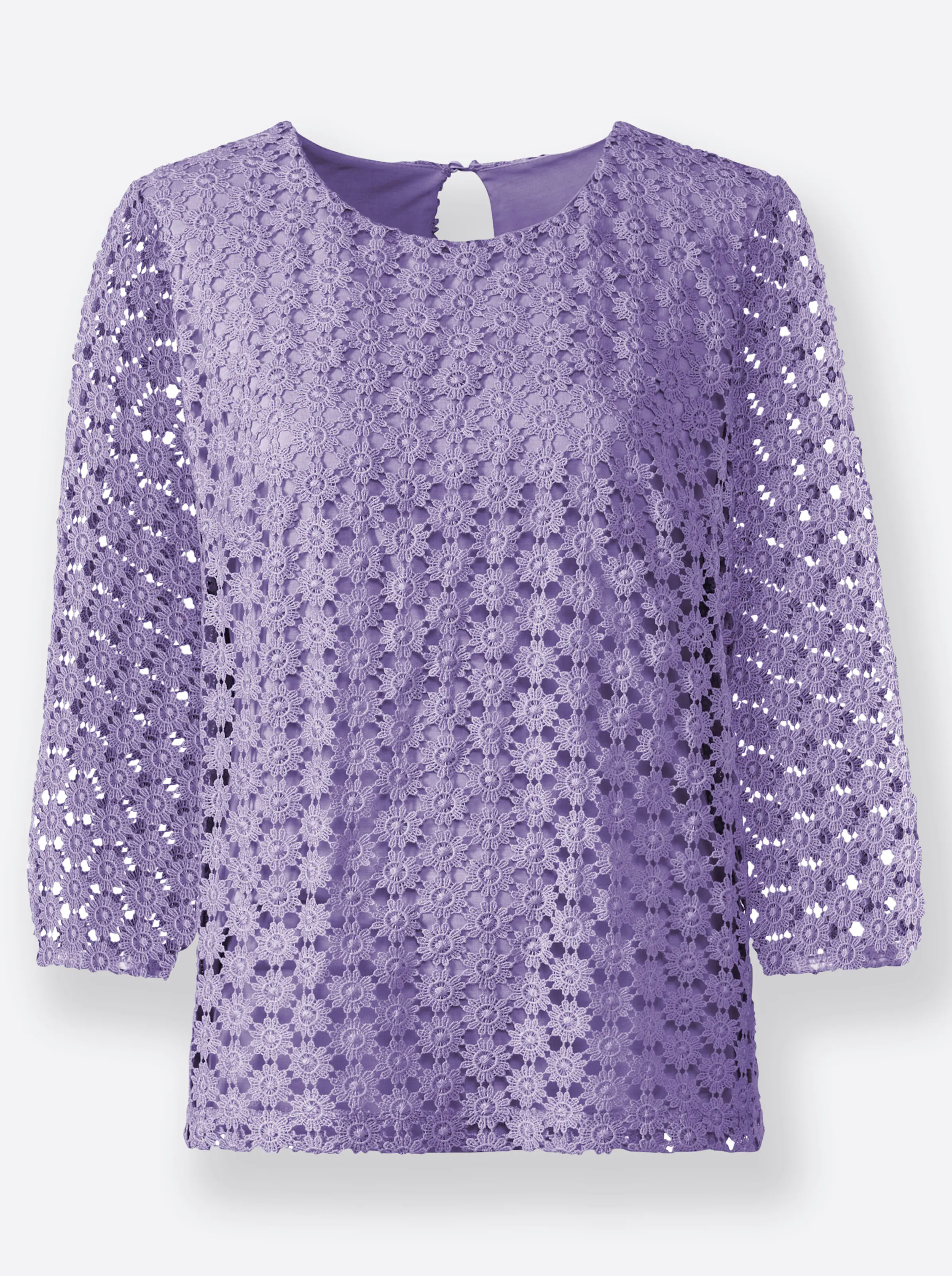 Spitzenshirt in lavendel