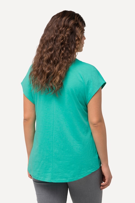 T-Shirt, Metallic-Tiermotiv, Oversized, Rundhals, Halbarm