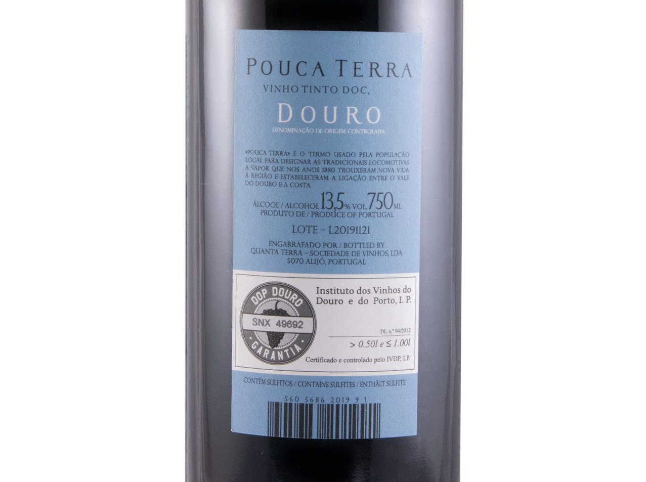 VINHO TINTO POUCA TERRA DOURO 0.75L